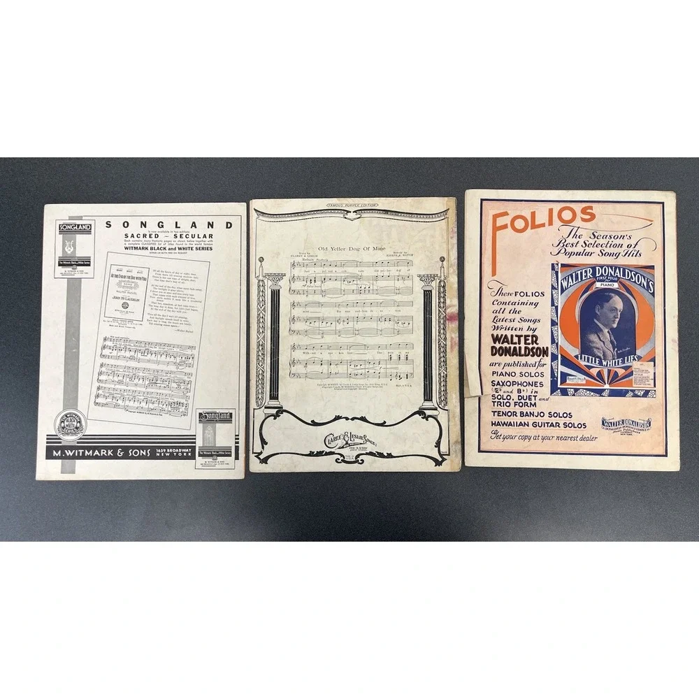 Lot of 15 Sheet Music Pieces Cover Art Musicals Movies Crafts Scrapbooking